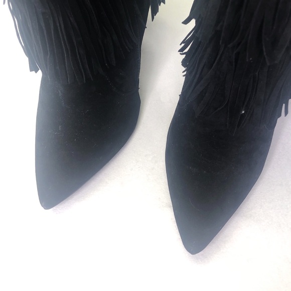 Shoe Republic LA Fringe Bootie Stiletto Sexy 8.5 - Picture 7 of 14